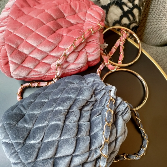 Gray and pink satchel bags - Picture 3 of 5